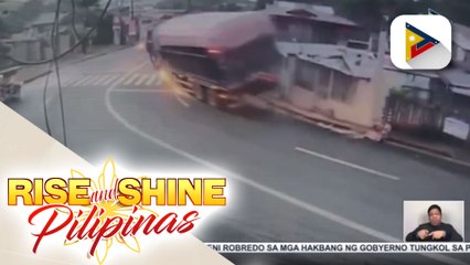 KUHA MO, IREPORT MO: Isang truck, nawalan ng preno sa Brgy. Maiba, Teresa, Rizal