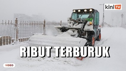 Ribut musim sejuk 'mengancam nyawa' melanda timur laut AS