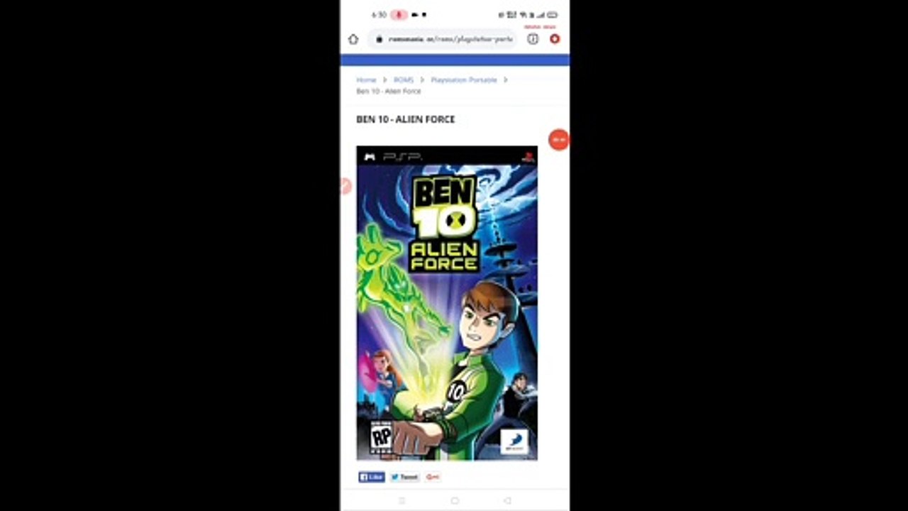 Ben 10 alien force game download in android phone