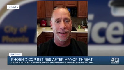 Officer accused of making threats against Phoenix mayor decides to resign following investigation