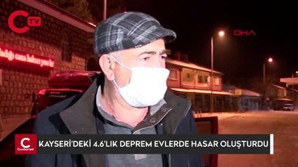 Kayseri'deki 4.6'lık deprem evlerde hasar oluşturdu