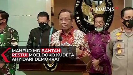 Dituding Restui Moeldoko Kudeta Demokrat, Ini Respons Mahfud MD