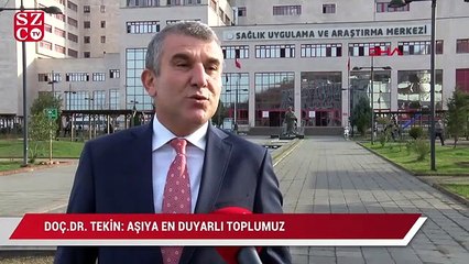 Doç. Dr. Tekin: Aşıya en duyarlı toplumuz