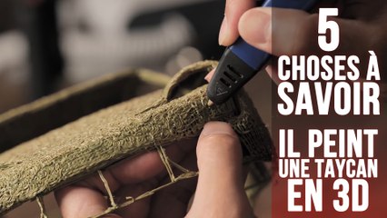 Il peint en 3D une Porsche Taycan, 5 choses à savoir sur une création unique