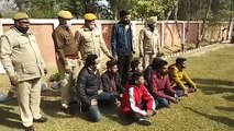 फिरौती के लिए धमकी देने वाले गैंग के लीडर, महाराष्ट्र के शूटर सहित आठ आरोपी गिरफ्तार
