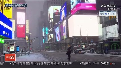 美북동부 눈폭풍 비상사태…교통·학교·백신 '올스톱'