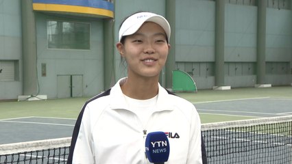 '철벽 테니스' 백다연, "내 꿈은 100위 진입!" / YTN