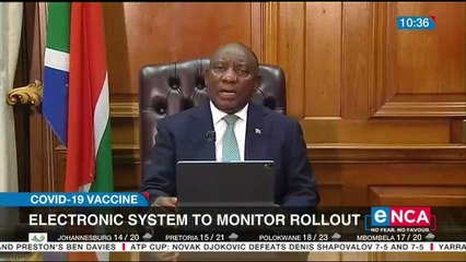 Ramaphosa says electronic system to monitor rollout