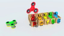 Learn Colors for Kids with 3D Fidget Spinners