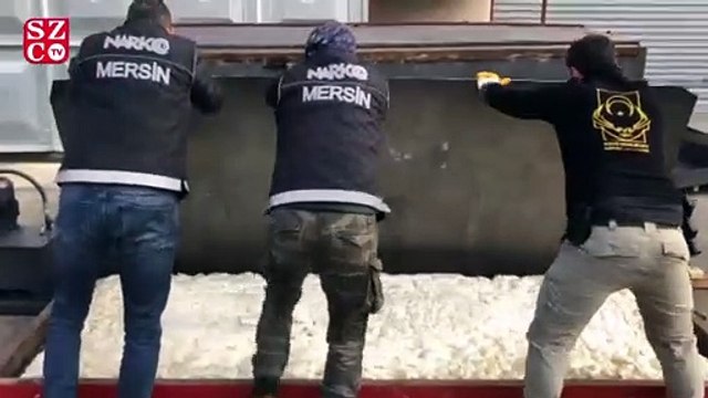 Mersin'de bir kalorifer kazanında zulalanmış 200 bin captagon hap ele geçirildi