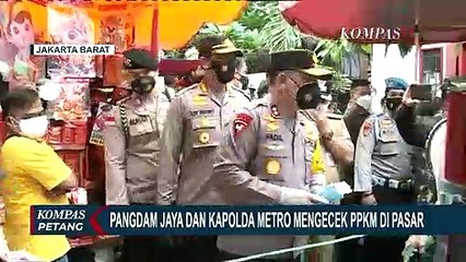 Pangdam Jaya dan Kapolda Metro Jaya Terjun Langsung Cek Pemberlakuan PPKM di Jakarta Barat