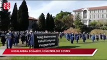 Hocalardan Boğaziçili öğrencilere destek