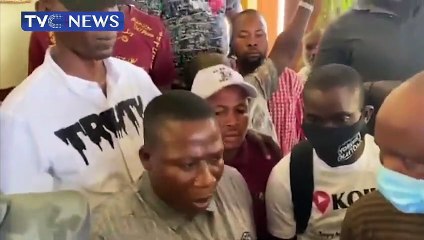 Yoruba rights activist, Sunday Igboho visits Yewaland in Ogun over Herdsmen attacks