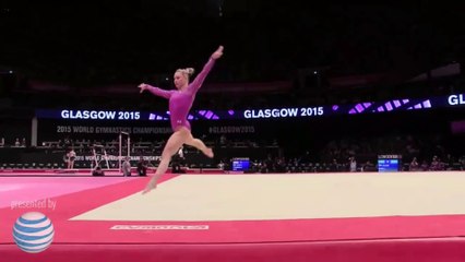 Brenna Dowell - FX Qual - 2015 World Gymnastics Championships