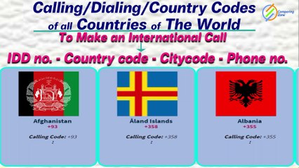 All country mobile code. How to find Country Codes, Phone Codes, Dialing Codes and Telephone Codes.
