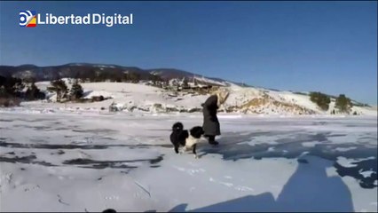 La abuela rusa que recorre el hielo del Baikal a los 79 años
