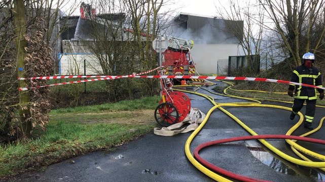 Incendie au centre de traitement des déchets Veolia