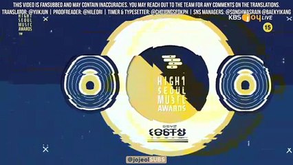 30th Seoul Music Awards - Best OST: Aloha || Cho Jung Seok Acceptance Video