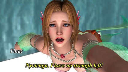 Tina and Nyotengu (Dead or Alive) Part 2: Fake Grab my Hand + Chain Cliffhanger Animation (Xnalara)