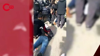 Ankara'da üniversite öğrencilerinin "Aşağı Bakmayacağız" eyleminde polis terörü