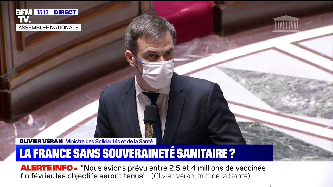 Olivier Véran: "Les laboratoires qui ont déjà identifié des vaccins validés sont très heureux de nous permettre de produire sur le sol français avec  l'intervention de 4 entreprises"
