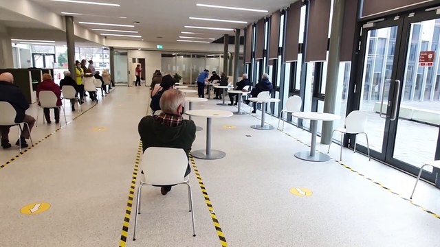 Forth Valley College Falkirk campus covid vaccination centre