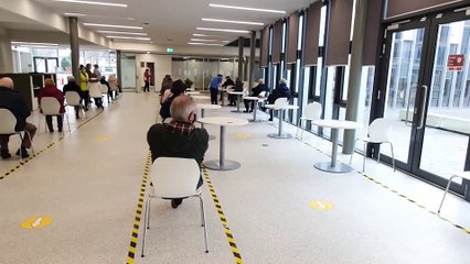 Forth Valley College Falkirk campus covid vaccination centre