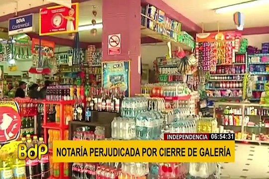 Independencia: usuarios no pueden realizar trámites en notaría por cierre de galería