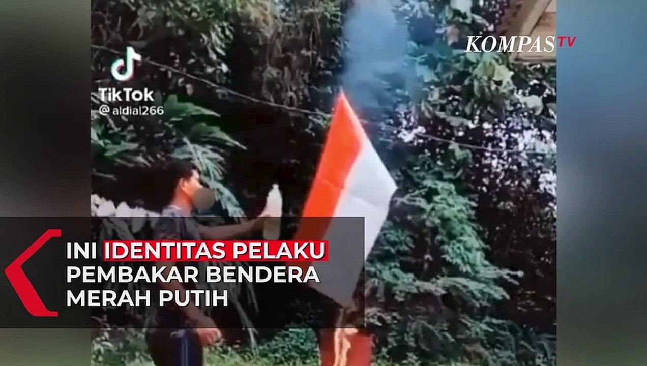 Terungkap! Ini Identitas Pembakar Bendera Merah Putih yang Viral di Tiktok