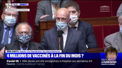 Éric Ciotti (LR): "Combien de Français seront vaccinés à la fin du mois de février ?"