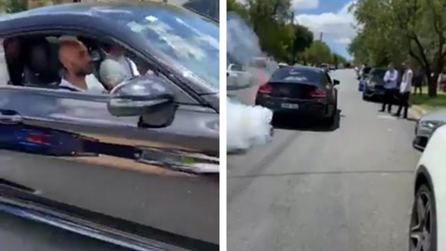 Un idiot crame sa Mercedes C 63 S AMG toute neuve en essayant de faire un burn