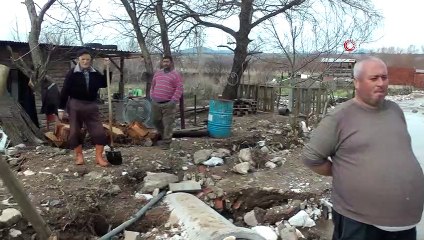 Bayramiç yağmura teslim oldu