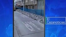 El Cazanoticias: destruyen calle en buen estado en Suba, Bogotá