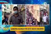 Gamarra: tiendas cerradas al 100% y algunos continúan trabajando a puerta cerrada