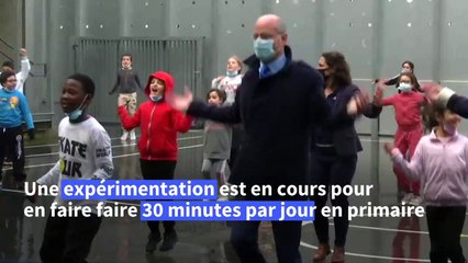 Activités physiques à l'école: Blanquer participe, pour en faire la promotion