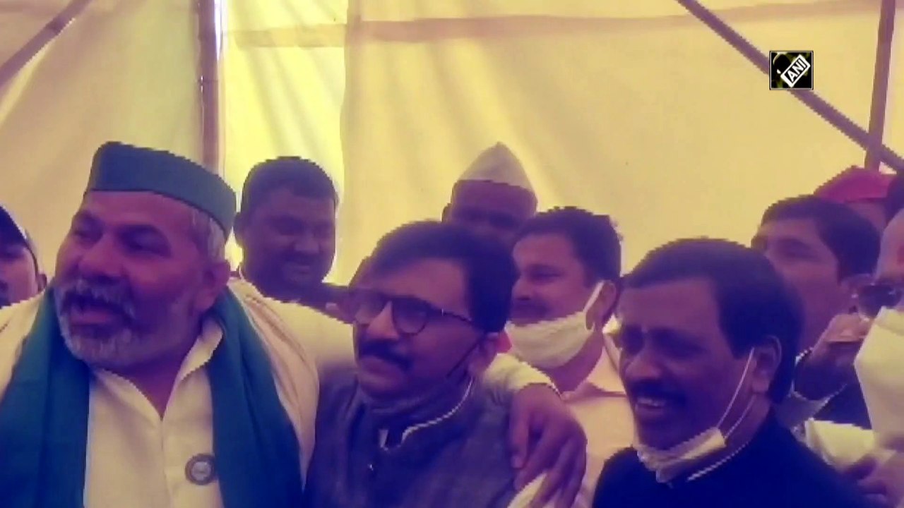 Watch: Sanjay Raut meets Rakesh Tikait