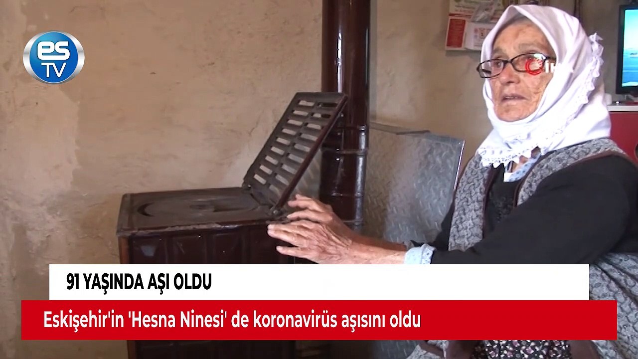 91 yaşında aşı oldu