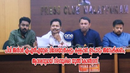 പിവി അന്‍വര്‍ എംഎല്‍എയുടെ വിദേശയാത്രകളും കള്ളപ്പണ ഇടപാടും അന്വേഷിക്കണം