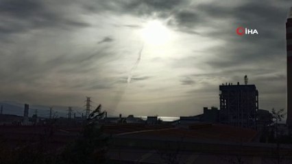 İskenderun Körfezinde hortum kameralara yansıdı