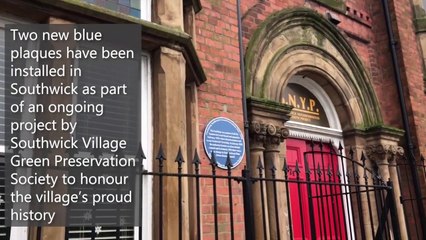 New blue plaques in Southwick