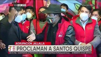 Santos Quispe, el hijo del Mallku, es proclamado candidato en Jallalla