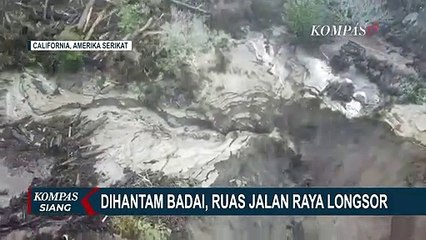 Dihantam Badai, Ruas Jalan Highway 1 California Runtuh