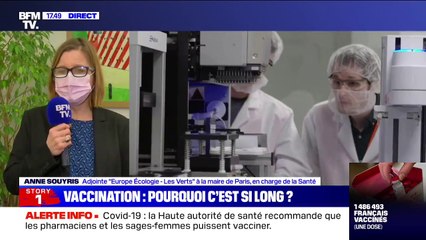 Vaccination anti-Covid: pour Anne Souyris, "on pourrait faire au moins 3 ou 4 fois plus avec nos centres"