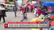 La historia de la familia Alcalá: los residentes venezolanos que trabajan limpiando las calles de La Paz