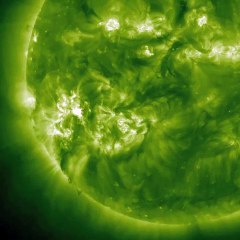 Bright Solar Flare event