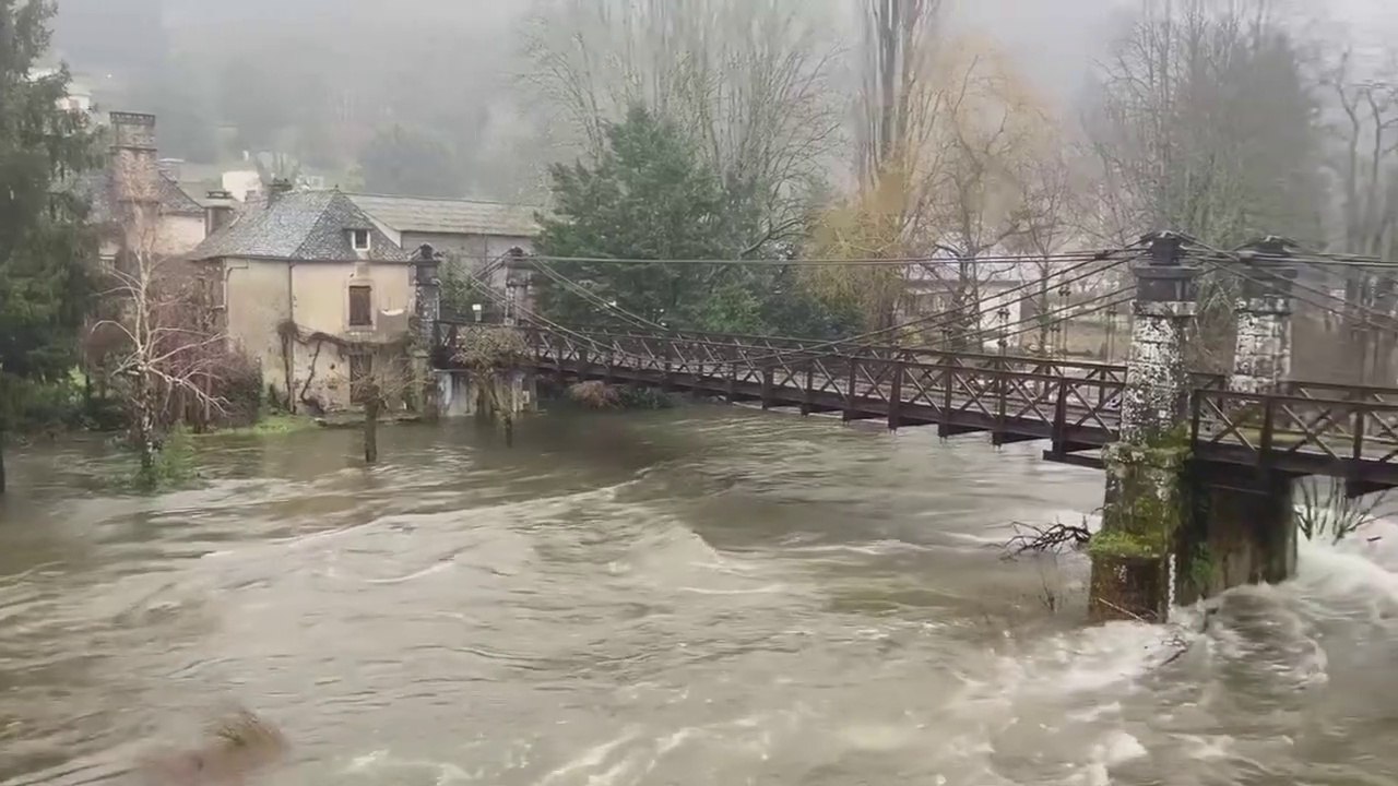 La Maronne en Vigilance Rouge pour crues, en Corrèze ! 2021.02.02