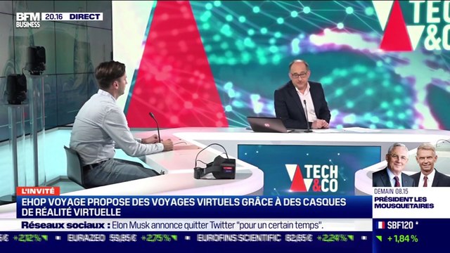 Valentin Guinberteau (Ehop Voyage) : Ehop voyage propose des voyages virtuels grâce à des casques de réalité virtuelle - 02/02