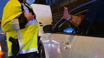 Automobiliste verbalisé dans les bouchons pendant le couvre-feu (Paris)