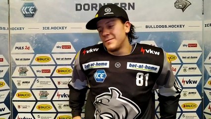 Ramon Schnetzer nach dem Sieg gegen Fehervar