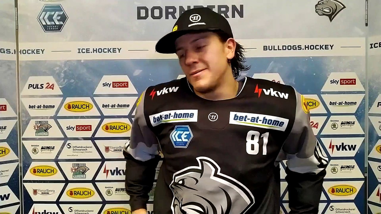 Ramon Schnetzer nach dem Sieg gegen Fehervar